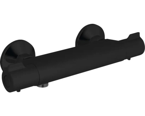 Duschblandare med termostat HAFA Smartmix mattsvart med skållningsspärr cc 150 mm Svart utanpåliggande duschblandare