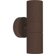 Vägglampa av räfflad metall