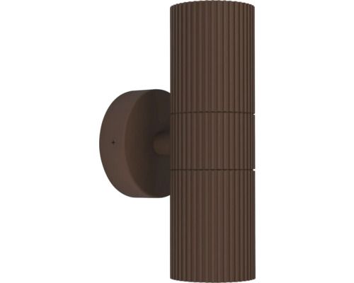 Vägglampa av räfflad metall