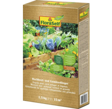 FloraSelf gödselmedel för upphöjda odlingsbäddar och grönsaker, 1,5 kilograms förpackning