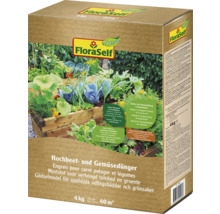FloraSelf gödselmedel för upphöjda odlingsbäddar och grönsaker, 4 kilograms förpackning för att främja tillväxt och humusbildning
