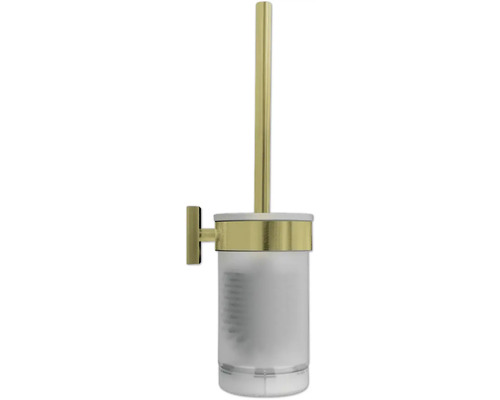 Vägghängd toalettset med borste