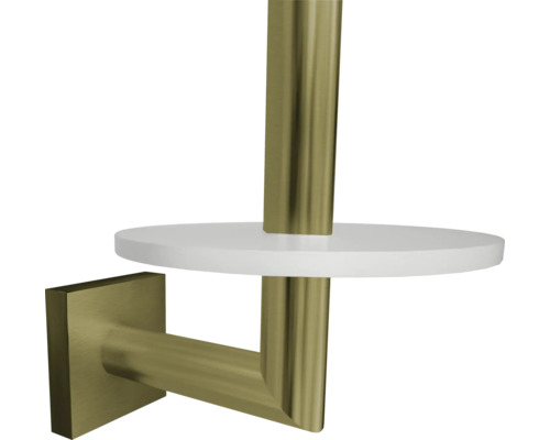 Toalettpappershållare med hylla för väggmontering