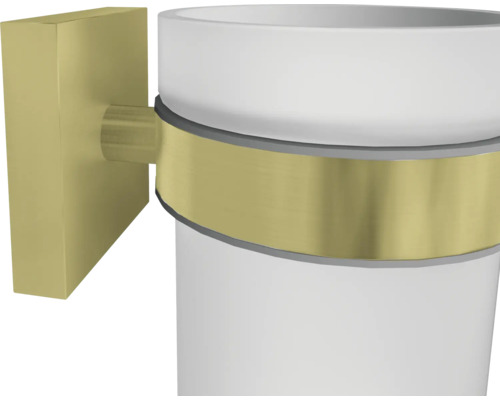 Vägghållare för tandborstglas med glas