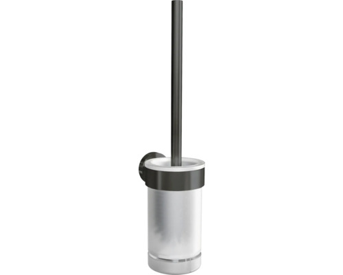 Vägghängd toalettset med behållare och borste