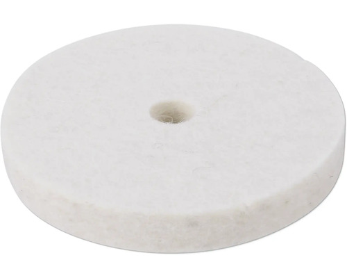Polerskiva av filt med hål