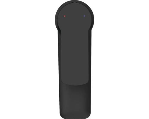 Vattenkran med indikatorer för varmt och kallt vatten