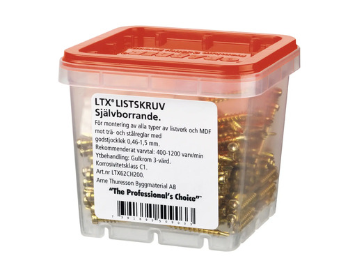LTX spånskivskruvar i behållare