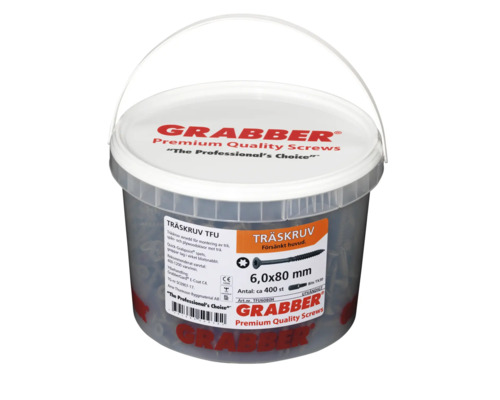 Hink träskruvar, 6,0 x 80 millimeter, cirka 400 stycken