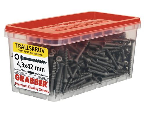 Skruvar 4,3x42 mm i behållare