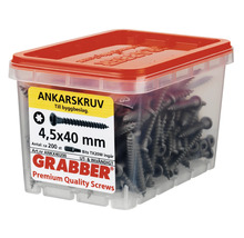Grabber ankarskruv 4,5x40 mm i behållare