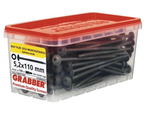 Skruvar 5,2x110 mm i förvaringslåda