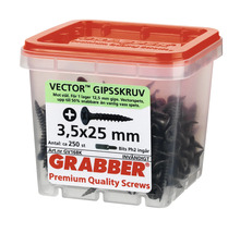 Grabber gipsskruv 3,5x25 mm i behållare