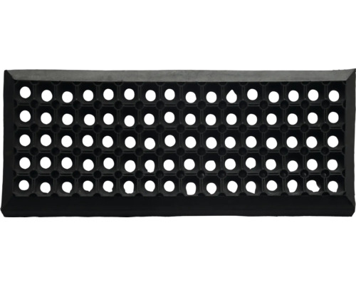 Svart gummimatta med hål för utomhusbruk
