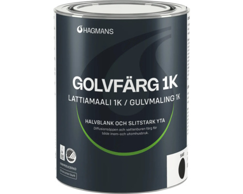 Färgburk med golvfärg 1K från Hagmans
