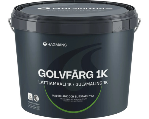 Hink med golvfärg 1K från Hagmans