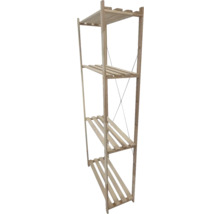 Trähylla med fyra hyllor