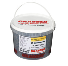 Hink med Grabber Premium kvalitetsskruvar, 4,2x62 millimeter, cirka 800 stycken