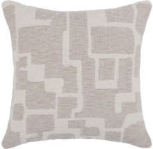 Prydnadskudde med geometriskt mönster