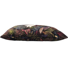 Dekorativ kudde med växt- och fågelmotiv för inomhusbruk