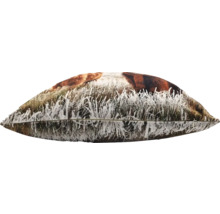 Prydnadskudde med skotsk höglandsko motiv