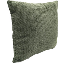 Fyrkantig prydnadskudde med en strukturerad yta.