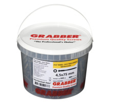 Hink med Grabber Premium kvalitetsskruvar, 4,5x75 millimeter, cirka 600 stycken