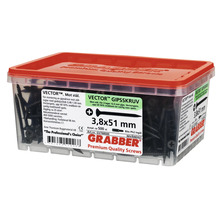 Grabber Vector universalsskruvar 3,8x51 mm i plastlåda