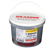 Hink med Grabber Premium kvalitetsskruvar, 4,8x45 millimeter, cirka 1200 stycken