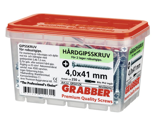 Låda med gipsskruvar 4,0x41 mm
