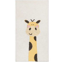 Badrumsmatta med giraffmotiv för barn