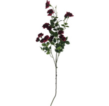 Dekorativ rosgren med blommor och blad.