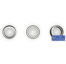 Tre LED-spotlights