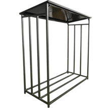 Vedställ av metall med tak