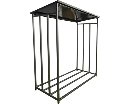 Vedställ av metall med tak