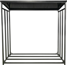 Vedställ av metall med tak