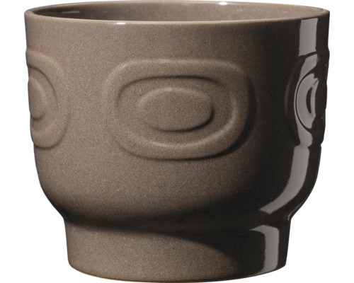 Blomkruka i keramik med reliefmönster