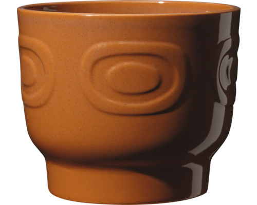 Blomkruka i keramik med reliefmönster