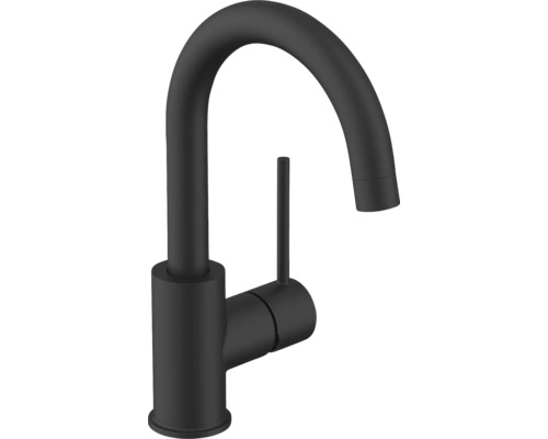 Svart köksblandare vattenkran