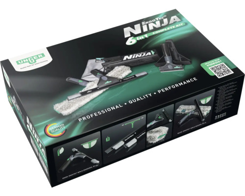 Unger ErgoTec Ninja 6-i-1 komplett set i produktförpackning