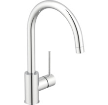 Köksblandare av metall med hög pip