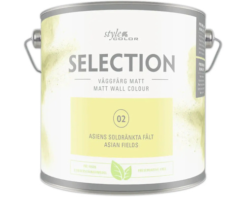 Färgburk med matt väggfärg