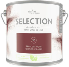 Färgeimer med matt väggfärg Selection