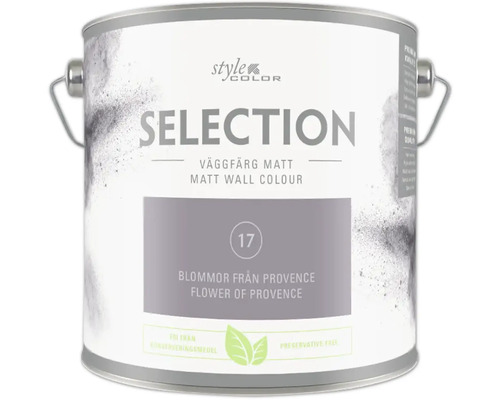 Färgburk med matt väggfärg Selection