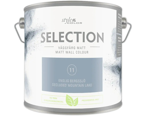 Färgburk med matt väggfärg