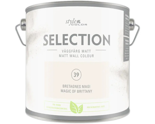 Färgehink med matt väggfärg