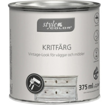 Kritfärg i metallhink för väggar och möbler