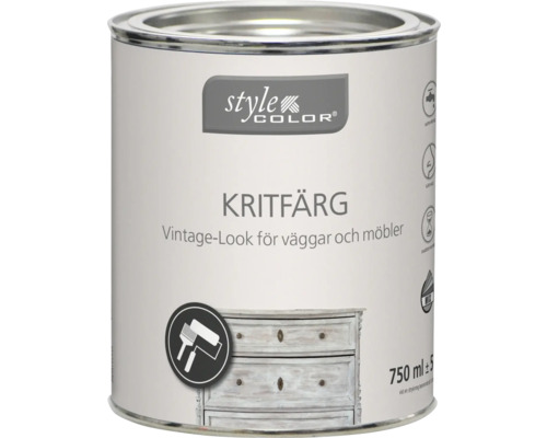 Burk med kritfärg för väggar och möbler