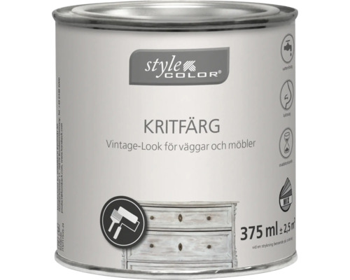 Färghink med kritfärg för väggar och möbler
