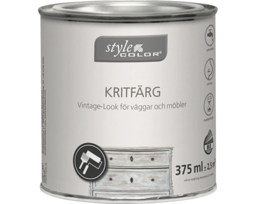 Färgburk kritfärg för väggar och möbler